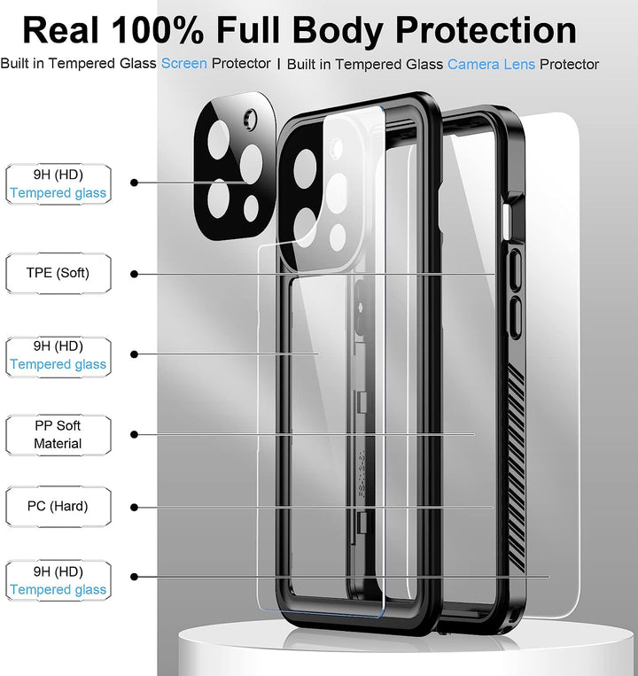 For iPhone 13 Pro Max Case Waterproof,6.7