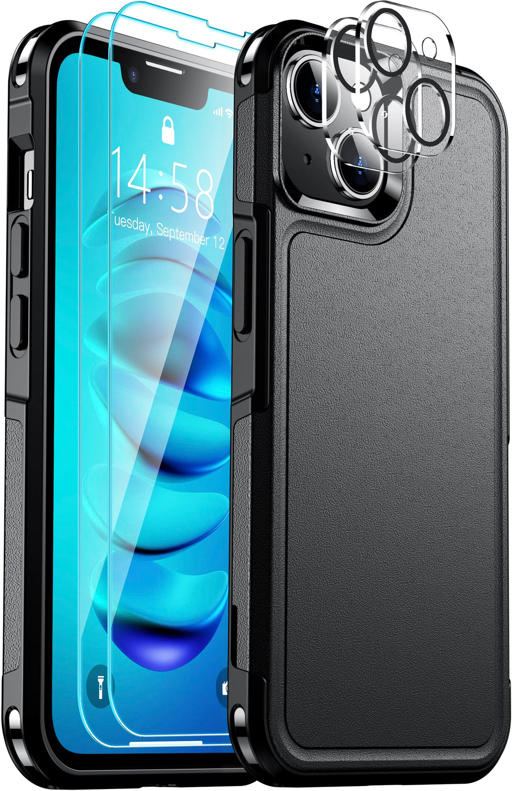 Only Designed for iPhone 14 Plus Case 6.7 inch,Black