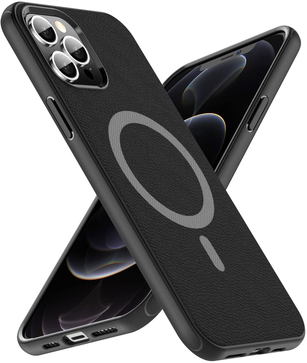 xiwxi iPhone 12 Pro Max Case, [Ultra Magnetic]-Black