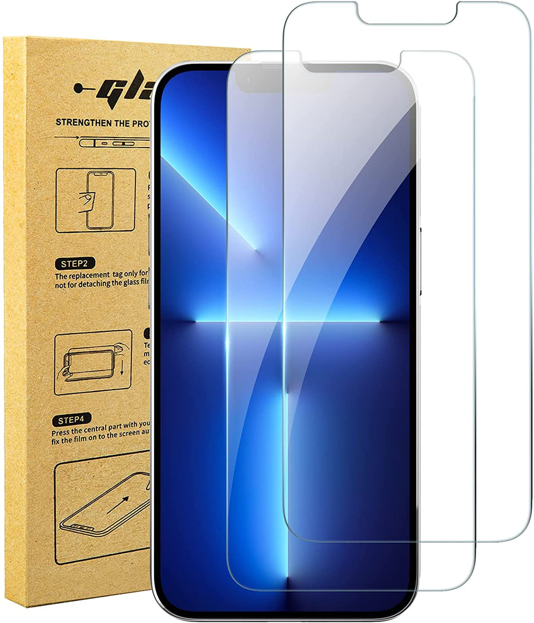 xiwxi Tempered Glass Screen Protector for iPhone 13/13 Pro