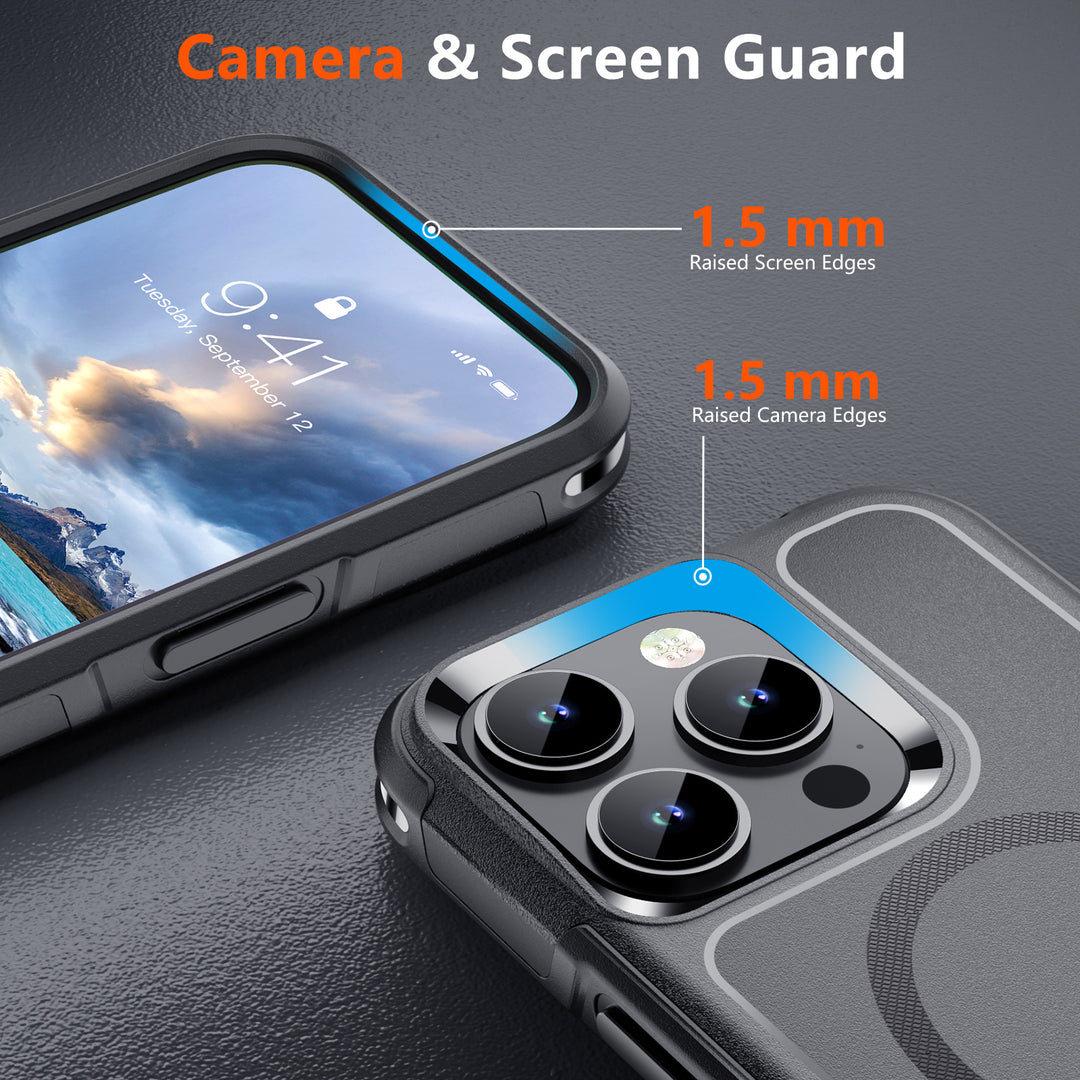 Only Designed for iPhone 13 Pro Case 6.1 inch,Black – xiwxi